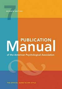 Publication manual of the American Psychological Association : the official guide to APA style.