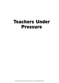 Teachers under pressure / Maurice Galton and John MacBeath.
