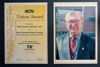 ACTU Union Award certificate portrait Vinson highres.jpg
