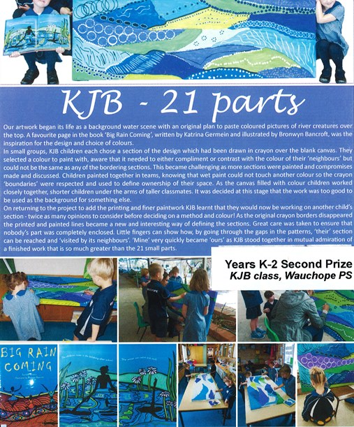 Years K-2 Second prize KJB class, Wauchope PS.jpg