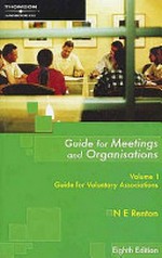 Guide for meetings and organisations / N.E. Renton.