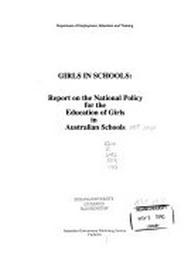 Girls in schools : report on the national policy for the education of girls in Australian schools.